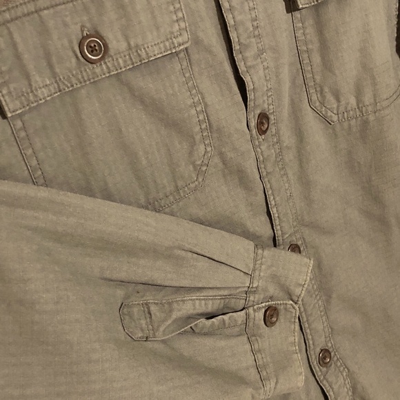 Levi's Men's Charcoal gray green long sleeve sherpa lined Shirt Jacket sz Large - Picture 13 of 16